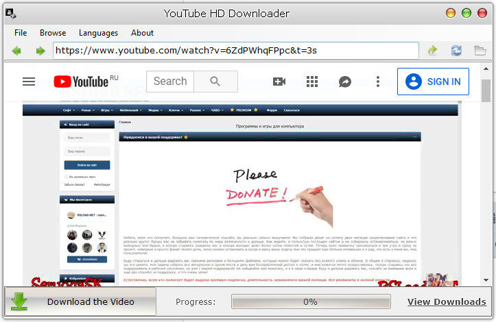 YouTube HD Downloader
